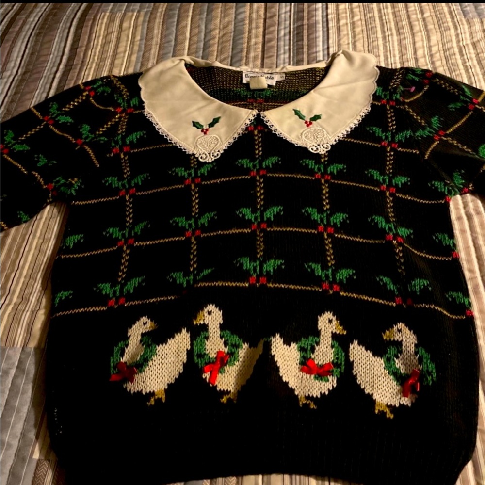 Vintage 80’s Ugly Christmas sweater size S